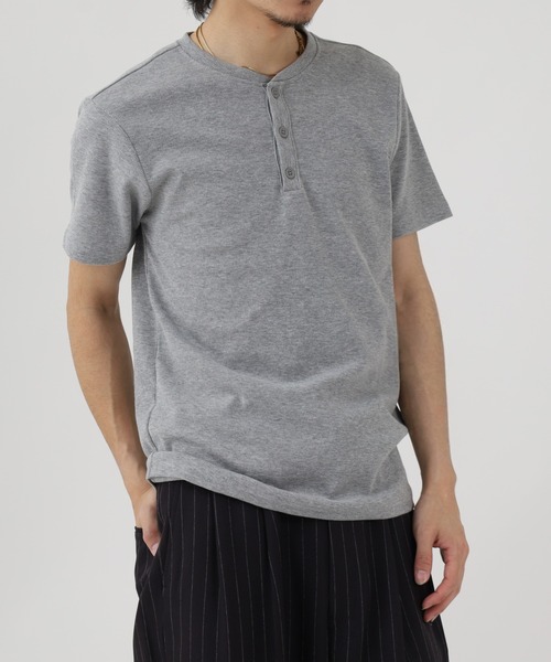 FUNALIVE(ファンアライブ)の「スパンテレコクルー・ヘンリーTEE 半袖(Tシャツ/カットソー・メンズ・グレー系その他/ブラック/グレー/ホワイト/ブラック系その他/ホワイト系その他・XL/M)」の13枚目の写真