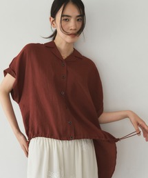 Doux archives（ドゥアルシーヴ）の「開衿フロントドロストシャツ（シャツ/ブラウス・レディース）」