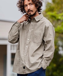 ms6533-Multi Stripe Long Sleeve Shirts ストライプシャツ(PF-262-002)