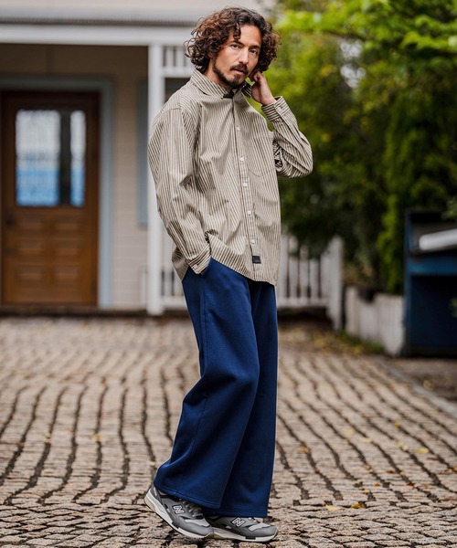 CAMBIO(カンビオ)の「ms6533-Multi Stripe Long Sleeve Shirts ストライプシャツ(PF-262-002)(シャツ/ブラウス・メンズ・グレー/ブラウン・L/M)」の19枚目の写真