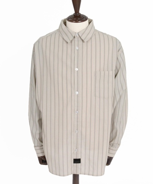 CAMBIO(カンビオ)の「ms6533-Multi Stripe Long Sleeve Shirts ストライプシャツ(PF-262-002)(シャツ/ブラウス・メンズ・グレー/ブラウン・L/M)」の22枚目の写真
