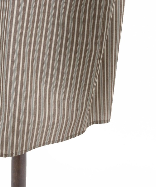 CAMBIO(カンビオ)の「ms6533-Multi Stripe Long Sleeve Shirts ストライプシャツ(PF-262-002)(シャツ/ブラウス・メンズ・グレー/ブラウン・L/M)」の6枚目の写真