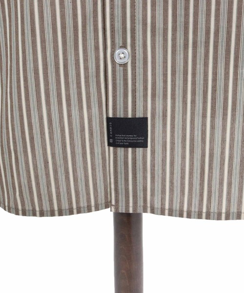 CAMBIO(カンビオ)の「ms6533-Multi Stripe Long Sleeve Shirts ストライプシャツ(PF-262-002)(シャツ/ブラウス・メンズ・グレー/ブラウン・L/M)」の7枚目の写真