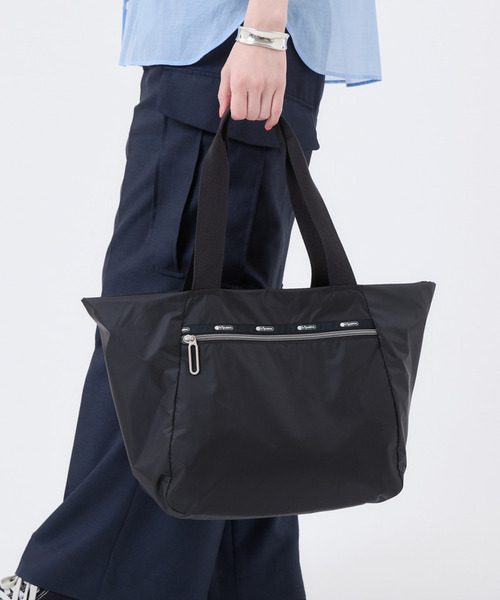 ESSENTIAL E/W ZIPTOP TOTE ブラックC（トートバッグ）｜LeSportsac