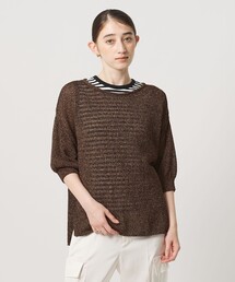 ペーパー プルオーバー ニット