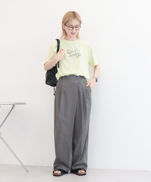 AMERICAN HOLIC(アメリカンホリック)の「【マルチ機能】ラップワイドパンツ(その他パンツ・レディース・杢グレー/モカ・M/L)」の19枚目の写真