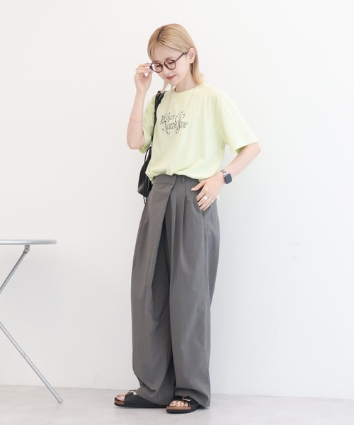 AMERICAN HOLIC(アメリカンホリック)の「【マルチ機能】ラップワイドパンツ(その他パンツ・レディース・杢グレー/モカ・M/L)」の20枚目の写真