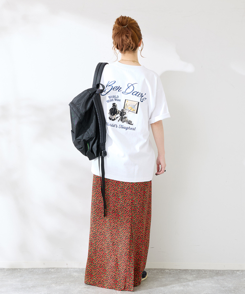 BEN DAVIS（ベンデイビス）の「Ben Davis 別注 エイシャキシシュウTシャツ（Tシャツ/カットソー・メンズ・ホワイト/ブラウン・LARGE/MEDIUM）」の22枚目の写真