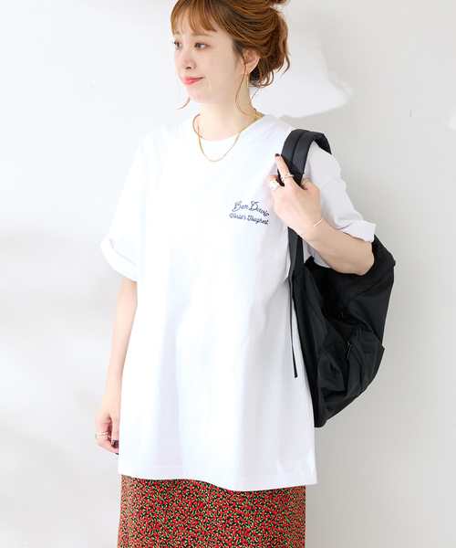 BEN DAVIS（ベンデイビス）の「Ben Davis 別注 エイシャキシシュウTシャツ（Tシャツ/カットソー・メンズ・ホワイト/ブラウン・LARGE/MEDIUM）」の21枚目の写真