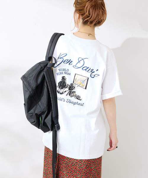 BEN DAVIS（ベンデイビス）の「Ben Davis 別注 エイシャキシシュウTシャツ（Tシャツ/カットソー・メンズ・ホワイト/ブラウン・LARGE/MEDIUM）」の19枚目の写真
