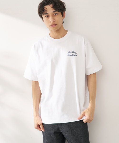 BEN DAVIS（ベンデイビス）の「Ben Davis 別注 エイシャキシシュウTシャツ（Tシャツ/カットソー・メンズ・ホワイト/ブラウン・LARGE/MEDIUM）」の16枚目の写真