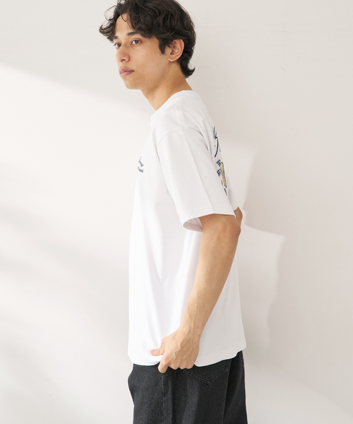 BEN DAVIS（ベンデイビス）の「Ben Davis 別注 エイシャキシシュウTシャツ（Tシャツ/カットソー・メンズ・ホワイト/ブラウン・LARGE/MEDIUM）」の14枚目の写真