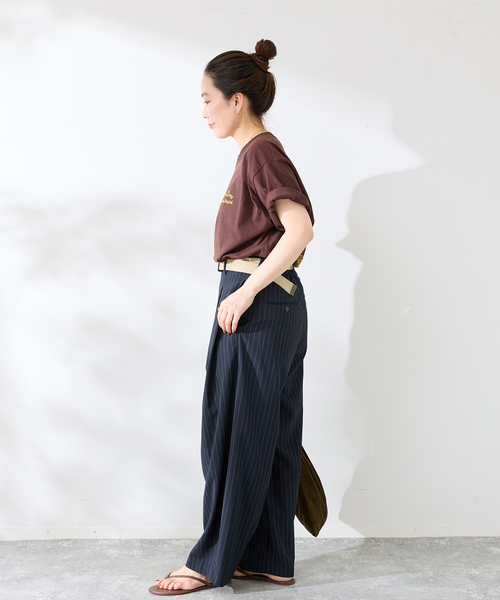 BEN DAVIS（ベンデイビス）の「Ben Davis 別注 エイシャキシシュウTシャツ（Tシャツ/カットソー・メンズ・ホワイト/ブラウン・LARGE/MEDIUM）」の11枚目の写真