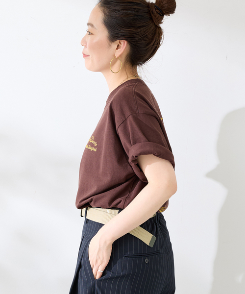 BEN DAVIS（ベンデイビス）の「Ben Davis 別注 エイシャキシシュウTシャツ（Tシャツ/カットソー・メンズ・ホワイト/ブラウン・LARGE/MEDIUM）」の8枚目の写真
