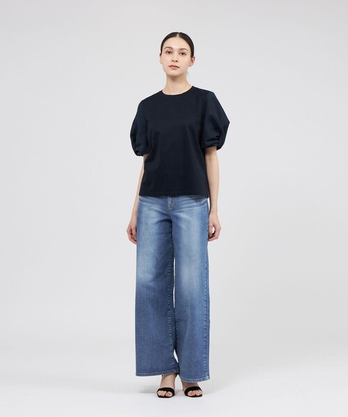 EPOCA(エポカ)の「ライトパフスリーブTシャツ(Tシャツ/カットソー・レディース・ブルー/ネイビー/ホワイト/ブラウン系その他2/ブラック・40)」の8枚目の写真