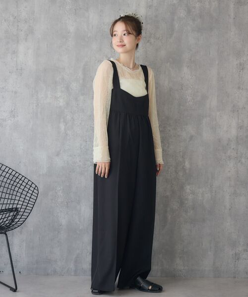 RETRO GIRL(レトロガール)の「配色楊柳シアーCT(Tシャツ/カットソー・レディース・イエロー/オフホワイト/ライトグレー・FREE)」の9枚目の写真