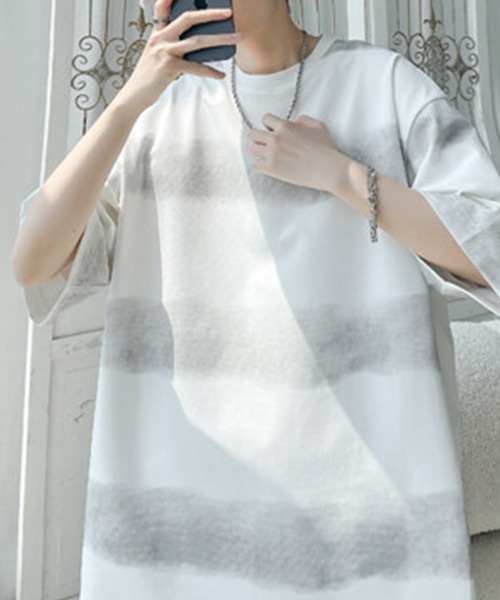 KELVIN(ケルヴァン)の「Mist Border Tee ミストボーダーTシャツ(Tシャツ/カットソー・メンズ・ホワイト/ブラック・LARGE/MEDIUM)」の7枚目の写真
