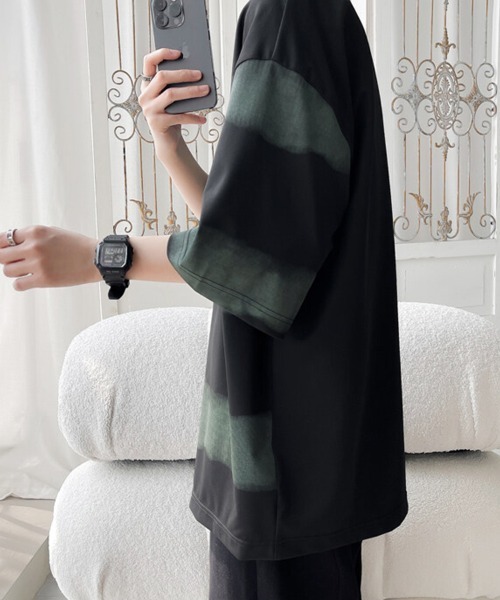 KELVIN(ケルヴァン)の「Mist Border Tee ミストボーダーTシャツ(Tシャツ/カットソー・メンズ・ホワイト/ブラック・LARGE/MEDIUM)」の10枚目の写真