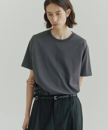 スーピマコットン ラグジュアリーTシャツ (ダークグレー)