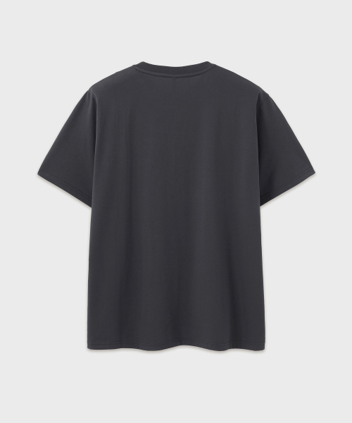 NOIRER(ノイア)の「スーピマコットン ラグジュアリーTシャツ (ダークグレー)(Tシャツ/カットソー・メンズ・その他・50/52/48)」の5枚目の写真