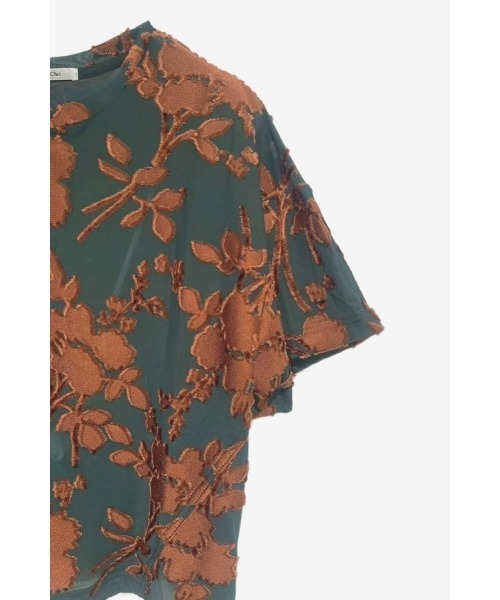 Muel Chic(ミュエルシック)の「Grow cutsew / グロウカットソー(Tシャツ/カットソー・レディース・ブラック/オフホワイト/マルーン/シアン・FREE)」の9枚目の写真