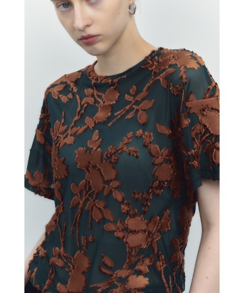Muel Chic(ミュエルシック)の「Grow cutsew / グロウカットソー(Tシャツ/カットソー・レディース・ブラック/オフホワイト/マルーン/シアン・FREE)」の22枚目の写真