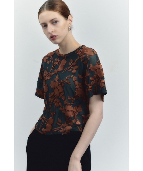 Muel Chic(ミュエルシック)の「Grow cutsew / グロウカットソー(Tシャツ/カットソー・レディース・ブラック/オフホワイト/マルーン/シアン・FREE)」の19枚目の写真