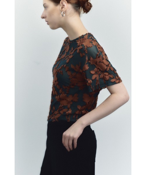Muel Chic(ミュエルシック)の「Grow cutsew / グロウカットソー(Tシャツ/カットソー・レディース・ブラック/オフホワイト/マルーン/シアン・FREE)」の20枚目の写真