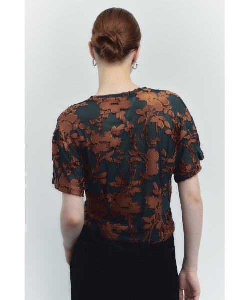 Muel Chic(ミュエルシック)の「Grow cutsew / グロウカットソー(Tシャツ/カットソー・レディース・ブラック/オフホワイト/マルーン/シアン・FREE)」の21枚目の写真