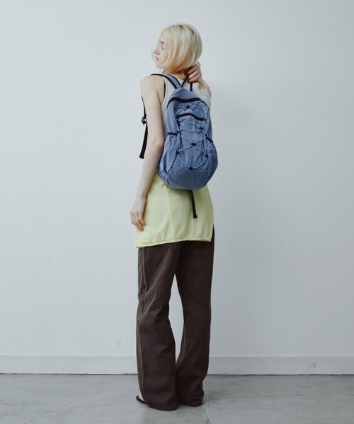 ANF.MUU(アンフムー)の「【再入荷】ユーティリティポケットコードデザインバックパック(バックパック/リュック・レディース・ブルー/アイボリー/グレー/ブラック・FREE)」の12枚目の写真