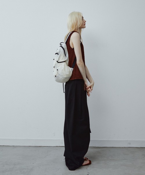ANF.MUU(アンフムー)の「【再入荷】ユーティリティポケットコードデザインバックパック(バックパック/リュック・レディース・ブルー/アイボリー/グレー/ブラック・FREE)」の10枚目の写真