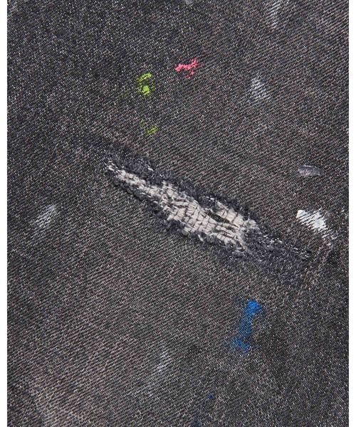 uniform experiment(ユニフォームエクスペリメント)の「DAMAGED DENIM WIDE-FIT JEANS(デニムパンツ・メンズ・インディゴブルー/ブラック・4/1/2/3/5)」の8枚目の写真