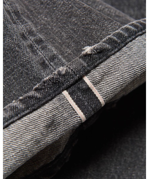 uniform experiment(ユニフォームエクスペリメント)の「DAMAGED DENIM WIDE-FIT JEANS(デニムパンツ・メンズ・インディゴブルー/ブラック・4/1/2/3/5)」の10枚目の写真