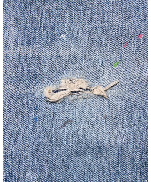 uniform experiment(ユニフォームエクスペリメント)の「DAMAGED DENIM WIDE-FIT JEANS(デニムパンツ・メンズ・インディゴブルー/ブラック・4/1/2/3/5)」の15枚目の写真