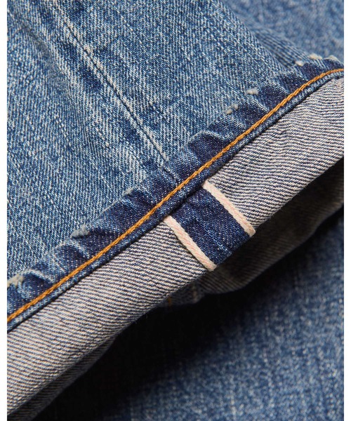 uniform experiment(ユニフォームエクスペリメント)の「DAMAGED DENIM WIDE-FIT JEANS(デニムパンツ・メンズ・インディゴブルー/ブラック・4/1/2/3/5)」の18枚目の写真