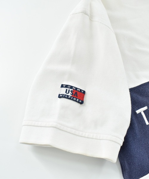 TOMMY HILFIGER(トミーヒルフィガー)の「【USED】90’s TOMMY HILFIGER ポロシャツ(シャツ/ブラウス・メンズ・ホワイト・MEDIUM)」の5枚目の写真
