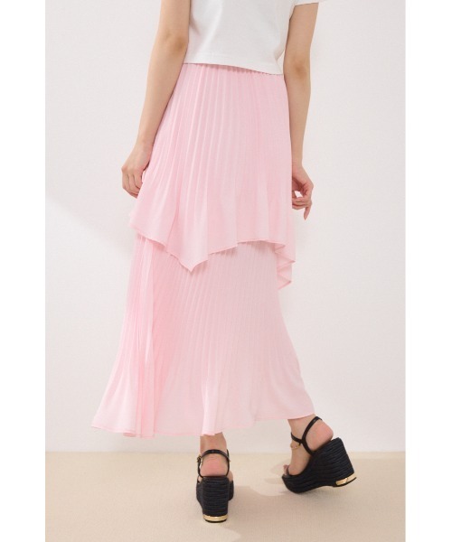 rienda(リエンダ)の「イレヘムプリーツロングスカート 夏服(スカート・レディース・マルチ/ピンク・SMALL/MEDIUM)」の8枚目の写真