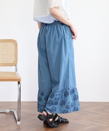 EMAGO 花ドット刺繍パンツ