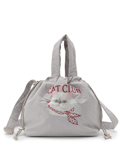 ITS'DEMO(イッツデモ)の「CAT CLUB 2wayトート(トートバッグ・レディース・ブラック/グレー/ネイビー・00)」の11枚目の写真