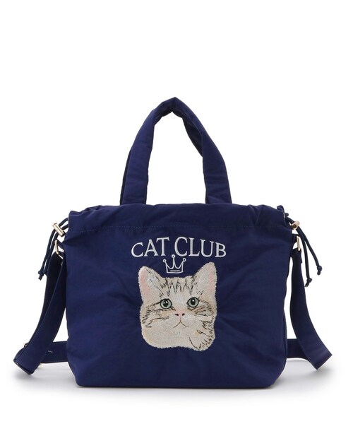ITS'DEMO(イッツデモ)の「CAT CLUB 2wayトート(トートバッグ・レディース・ブラック/グレー/ネイビー・00)」の13枚目の写真