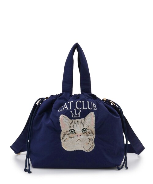 ITS'DEMO(イッツデモ)の「CAT CLUB 2wayトート(トートバッグ・レディース・ブラック/グレー/ネイビー・00)」の16枚目の写真