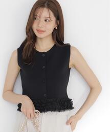 PROPORTION BODY DRESSING | <a>ノースリーブフリルヘムニット / 1216279700(ニット/セーター)