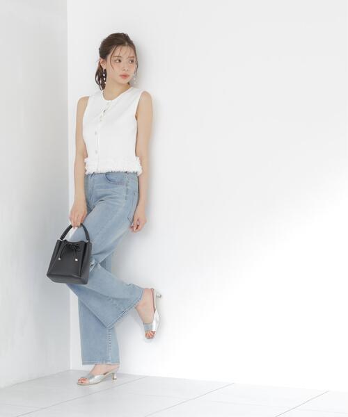 PROPORTION BODY DRESSING（プロポーションボディドレッシング）の「＜ａ＞ノースリーブフリルヘムニット / 1216279700（ニット/セーター・レディース・ホワイト系その他/ネイビー/ブラック・FREE）」の11枚目の写真