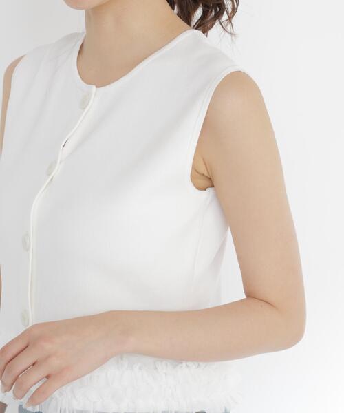 PROPORTION BODY DRESSING（プロポーションボディドレッシング）の「＜ａ＞ノースリーブフリルヘムニット / 1216279700（ニット/セーター・レディース・ホワイト系その他/ネイビー/ブラック・FREE）」の20枚目の写真