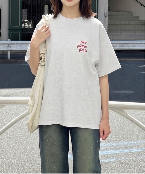 FUN（ファン）の「スケボーダルメT（Tシャツ/カットソー・レディース・オフホワイト/チャコールグレー/杢グレー・FREE）」の5枚目の写真