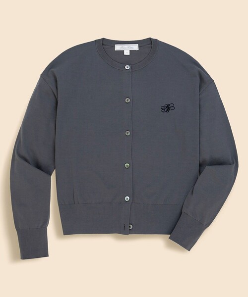 BROOKS BROTHERS(ブルックスブラザーズ)の「【Double B Collection】 キュプラ/ナイロン BBロゴ カーディガン(カーディガン/ボレロ・レディース・グレー・MEDIUM/SMALL/LARGE/X-SMALL)」の1枚目の写真
