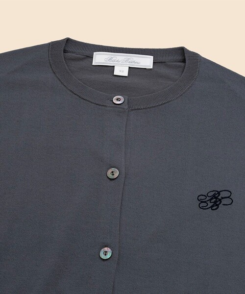 BROOKS BROTHERS(ブルックスブラザーズ)の「【Double B Collection】 キュプラ/ナイロン BBロゴ カーディガン(カーディガン/ボレロ・レディース・グレー・MEDIUM/SMALL/LARGE/X-SMALL)」の3枚目の写真
