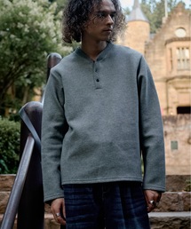 Casper John（キャスパージョン）の「Double face henry neck sweat/ダブルフェイスヘンリーネックスウェット（スウェット）」