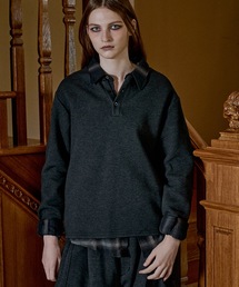 Casper John（キャスパージョン）の「Double face henry neck sweat/ダブルフェイスヘンリーネックスウェット（スウェット）」