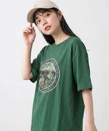 マウンテンプリントビッグTシャツ
